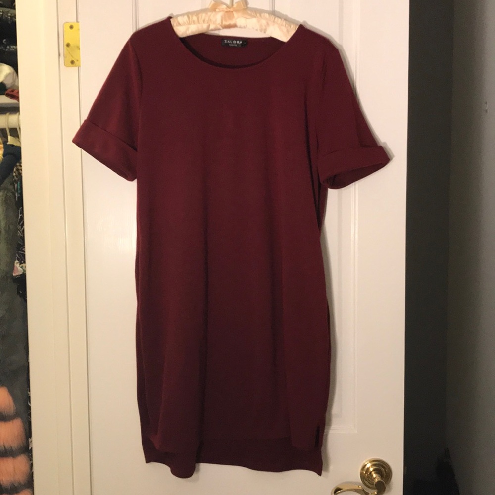 Simple red dress